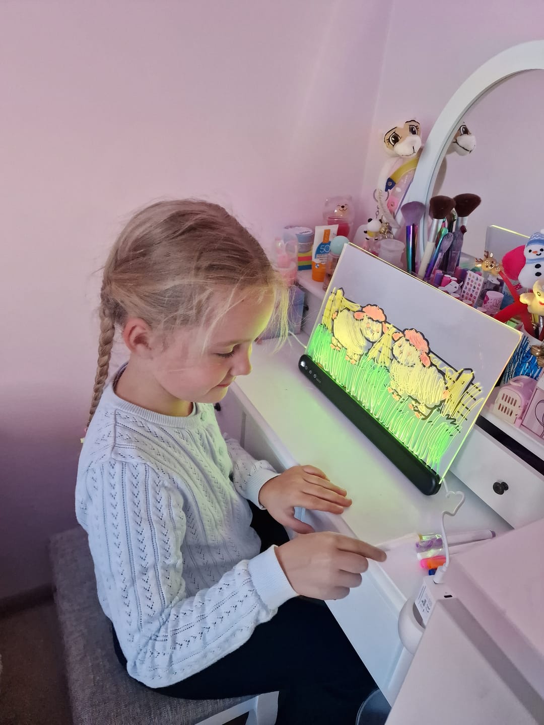 Customer photo review of Świetlna Tablica Dla Dzieci