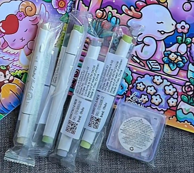 Customer photo review of Ohuhu Honolulu G260 / YG29 Individual Marker, Brush & Chisel