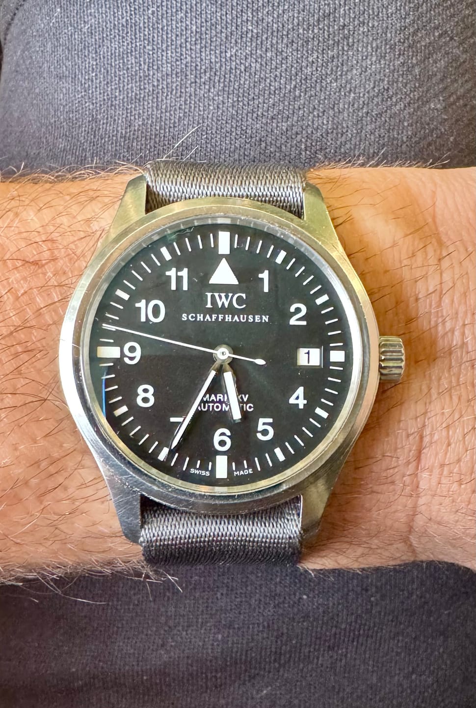 Customer photo review of Admiralty Grey Pass-Through Strap | Premium Seatbelt Nylon