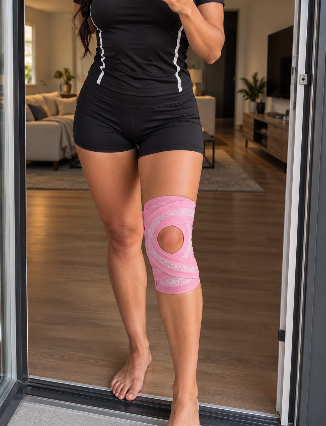 Customer photo review of Rodillera Deportiva Ultrafina con Soporte para Menisco