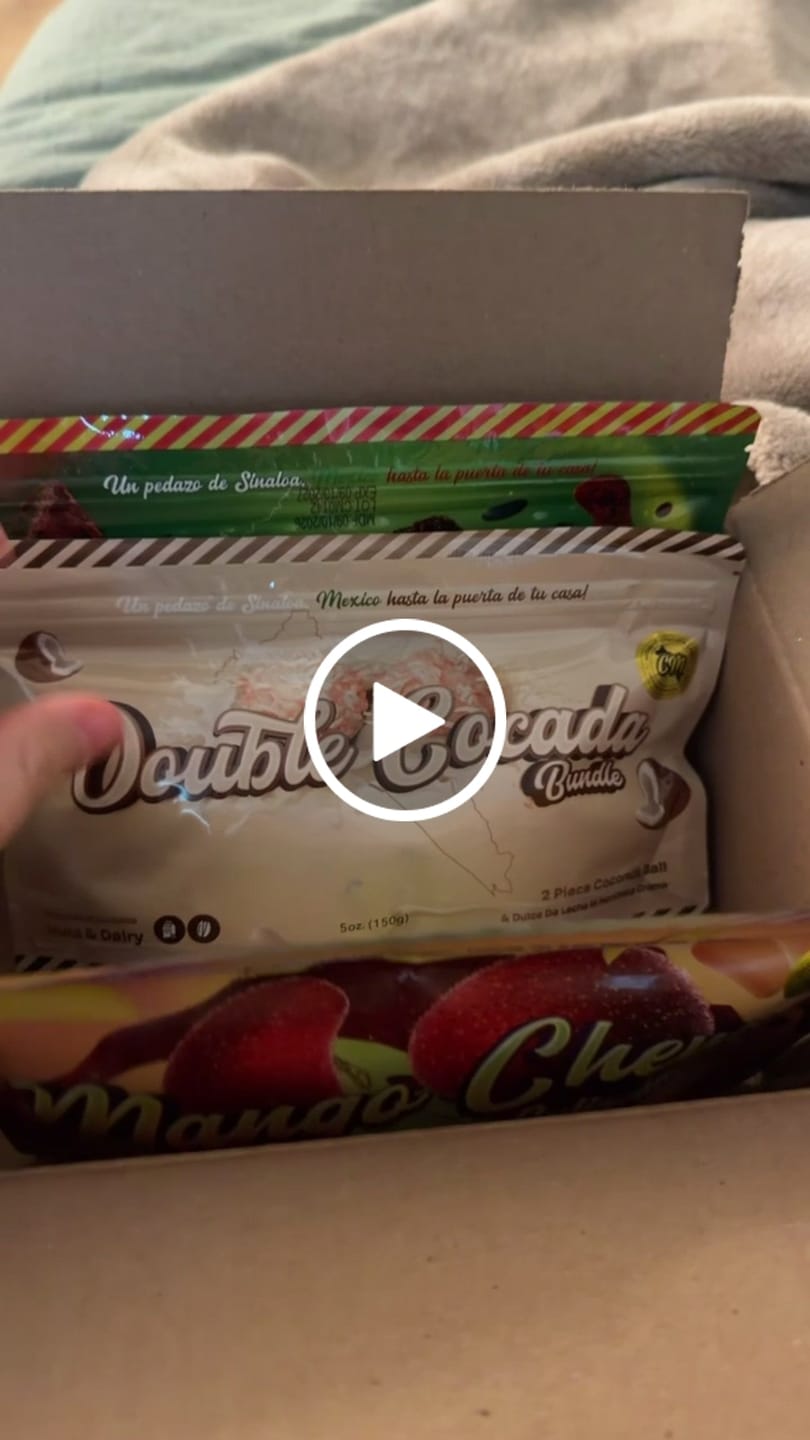 Customer video review of Culiacancito Chamoy Mango Chews