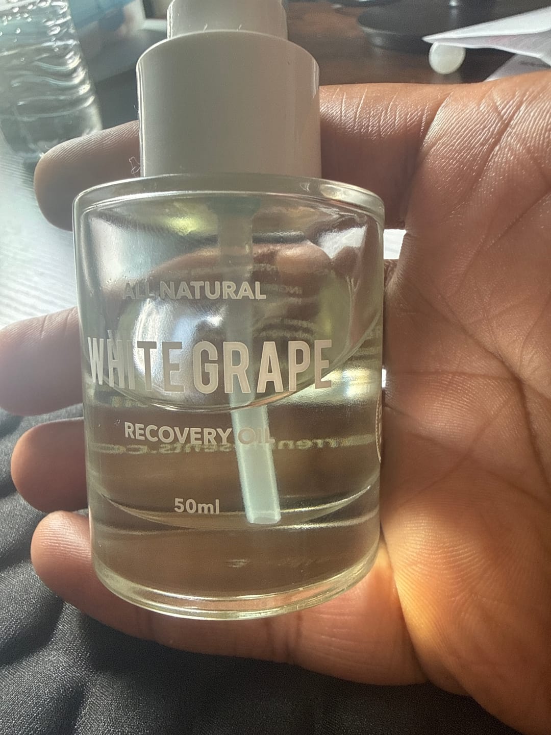 Customer photo review of White Grape Recovery Oil