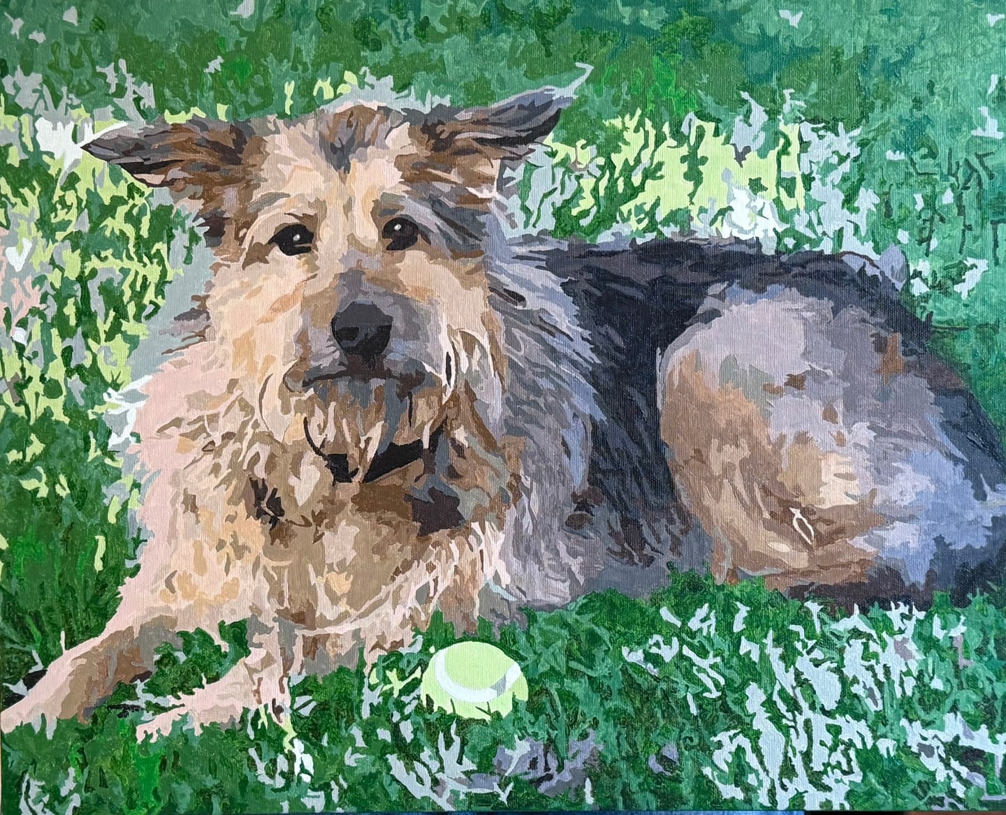 Customer photo review of Paint your own Photo - Custom Paint by Number