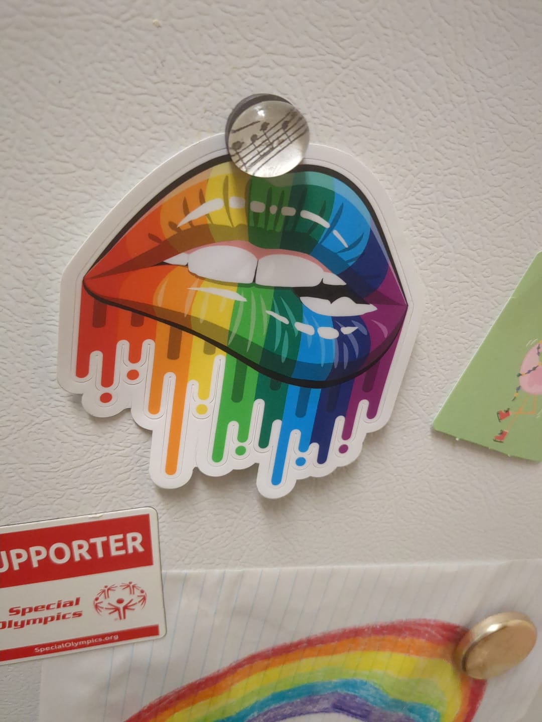 Customer photo review of Rainbow Lips Decal