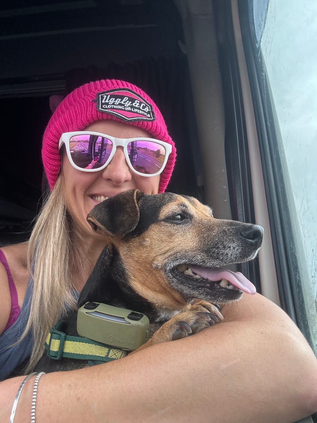 Customer photo review of Pink Brad Ray x Diamond Beanie