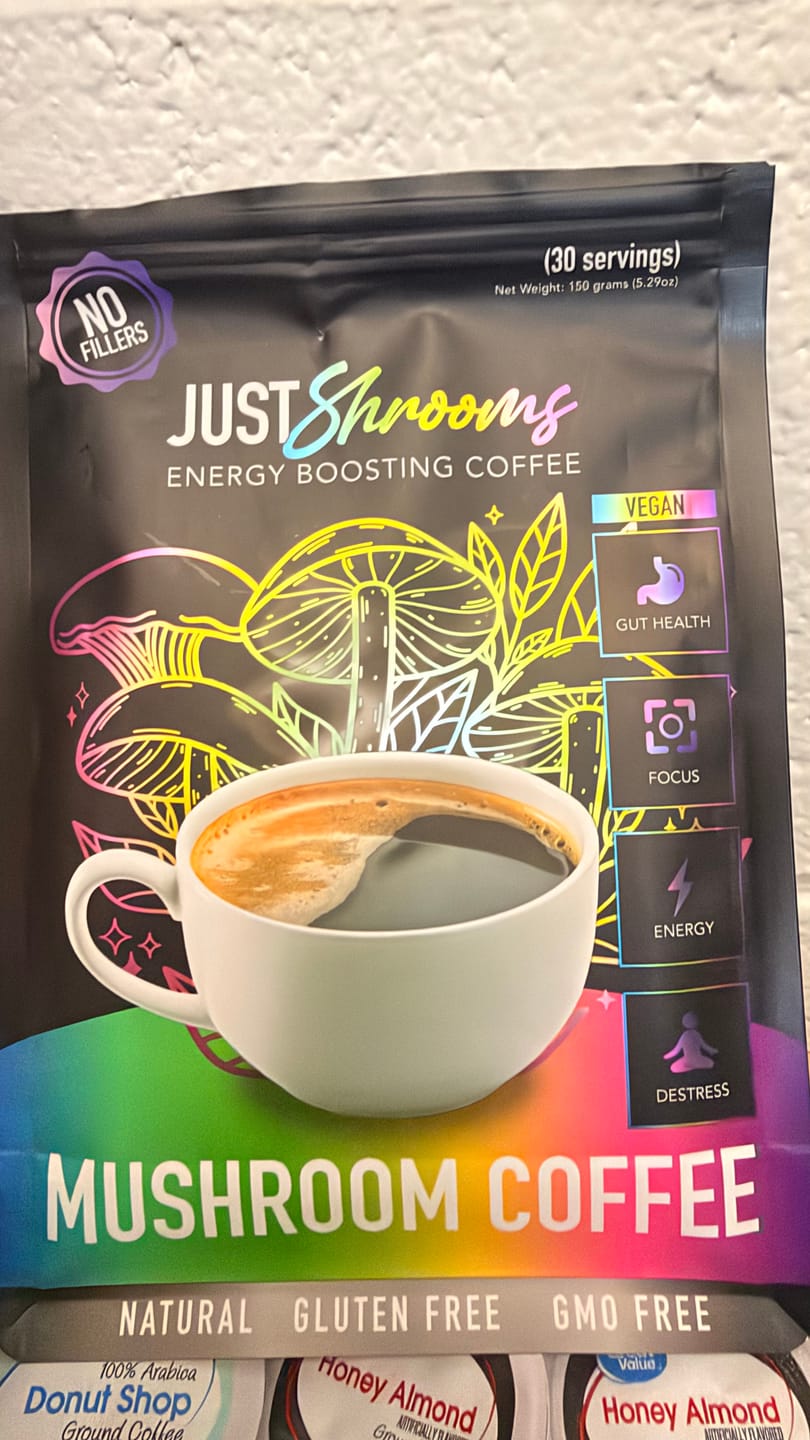 Customer photo review of Just Shrooms Mushroom Coffee