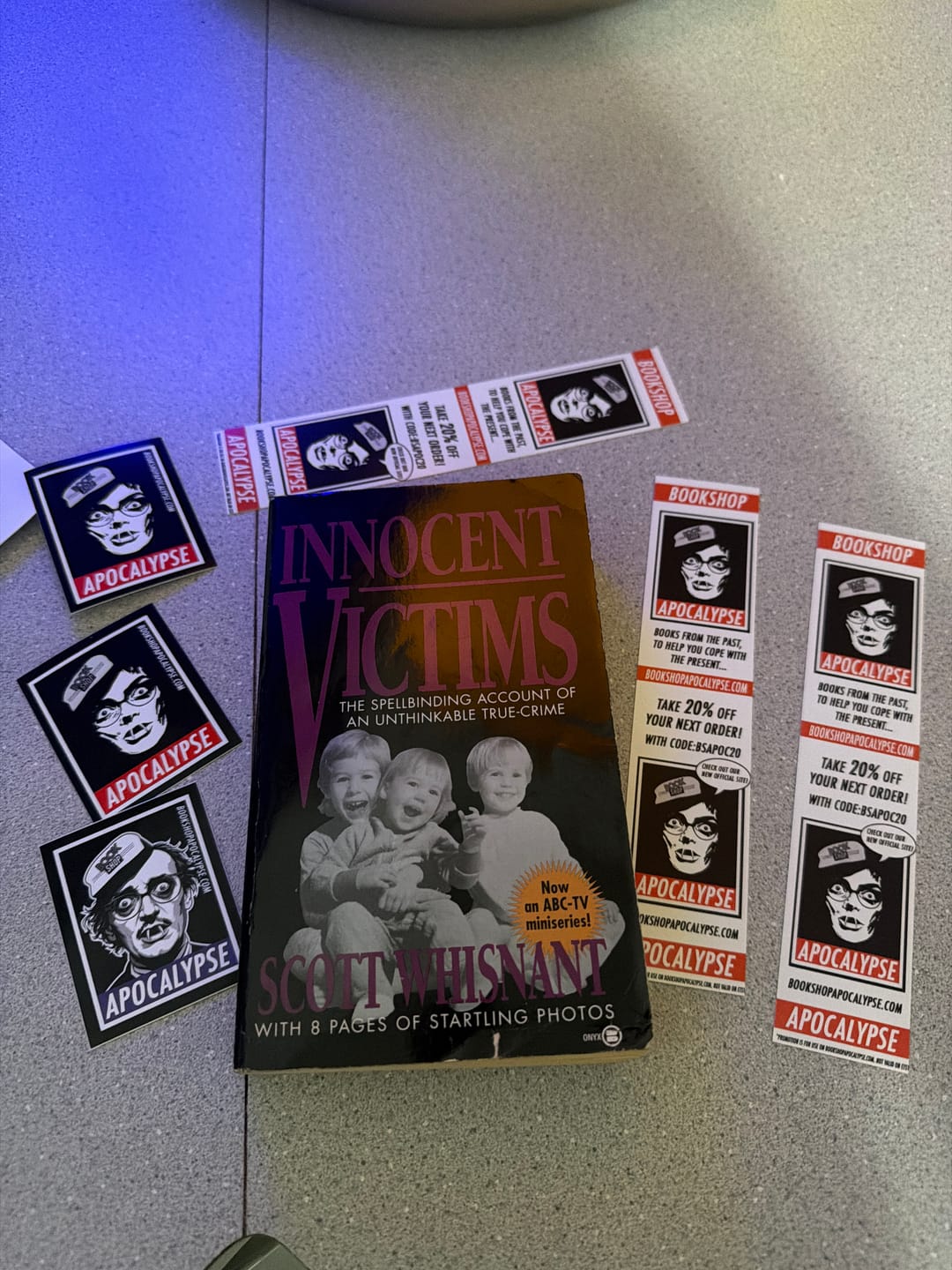 Customer photo review of Innocent Victims by Scott Whisnant [1993 PAPERBACK] • Onyx True Crime