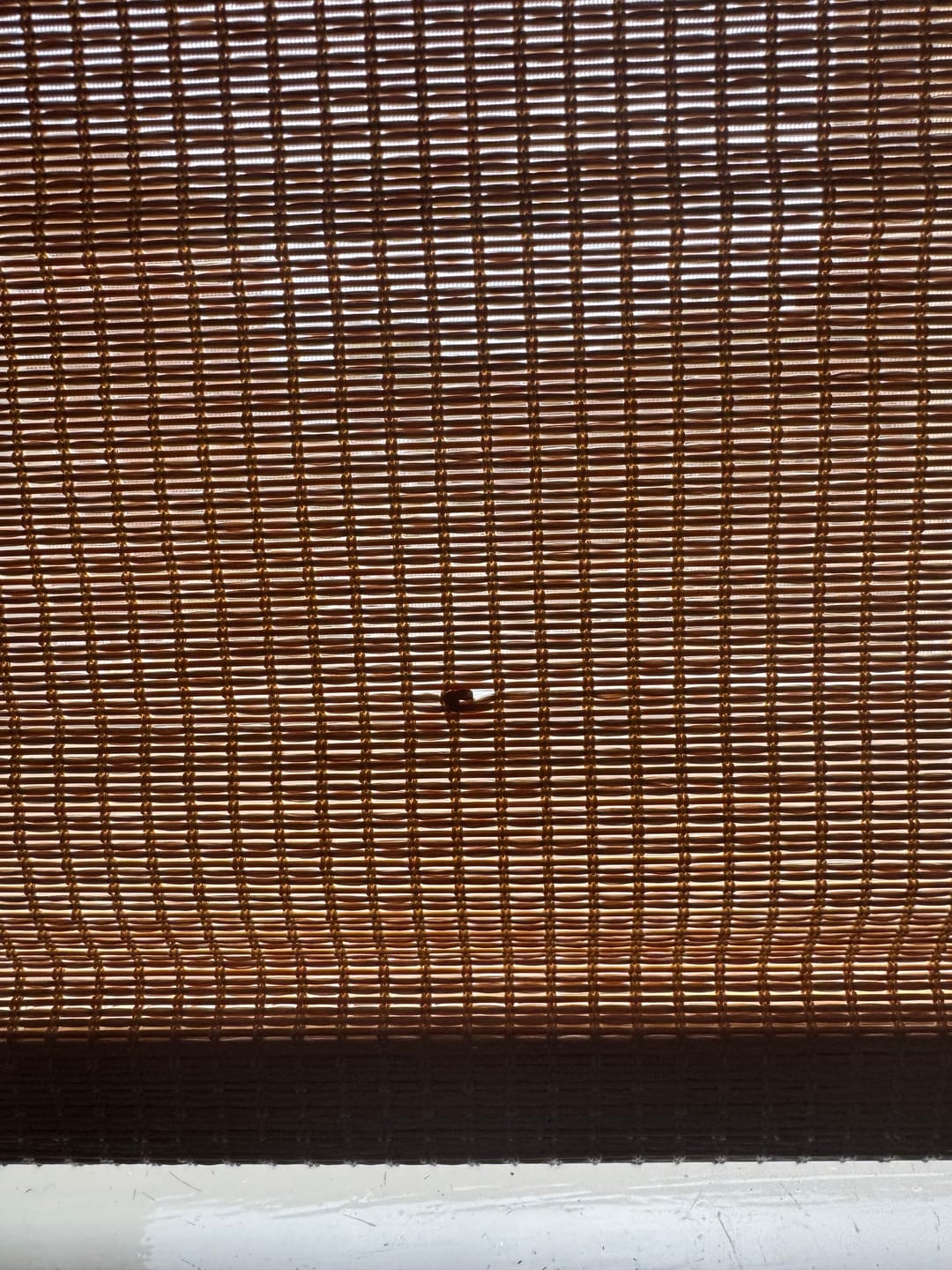 Customer photo review of Rattan Natural Bamboo Woven Wood Shades
