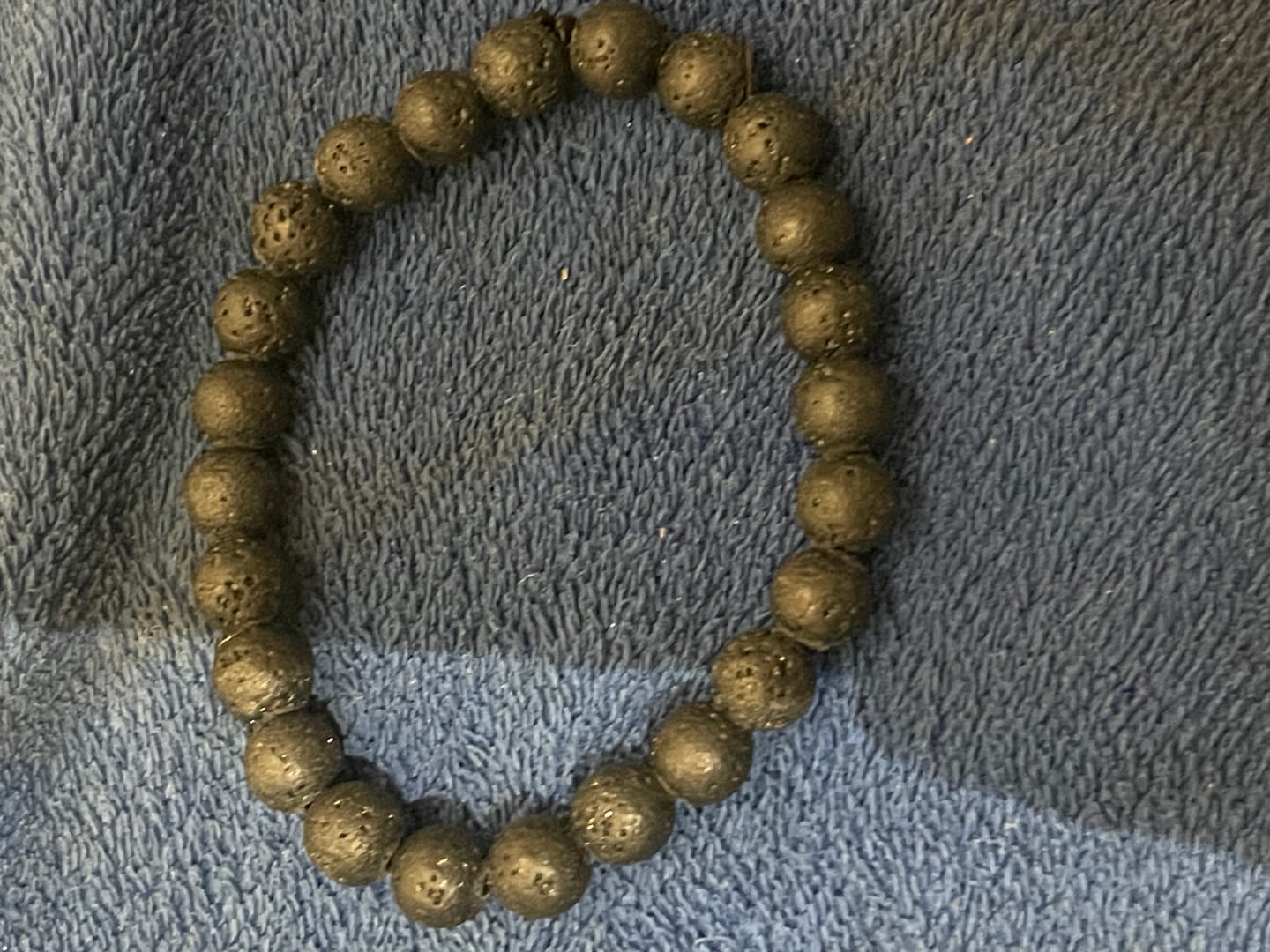 Customer photo review of Natural Volcanic Lava Bracelet | Vastu Remedy for Rebirth, Energy & Emotional Balance | 8 mm Beads