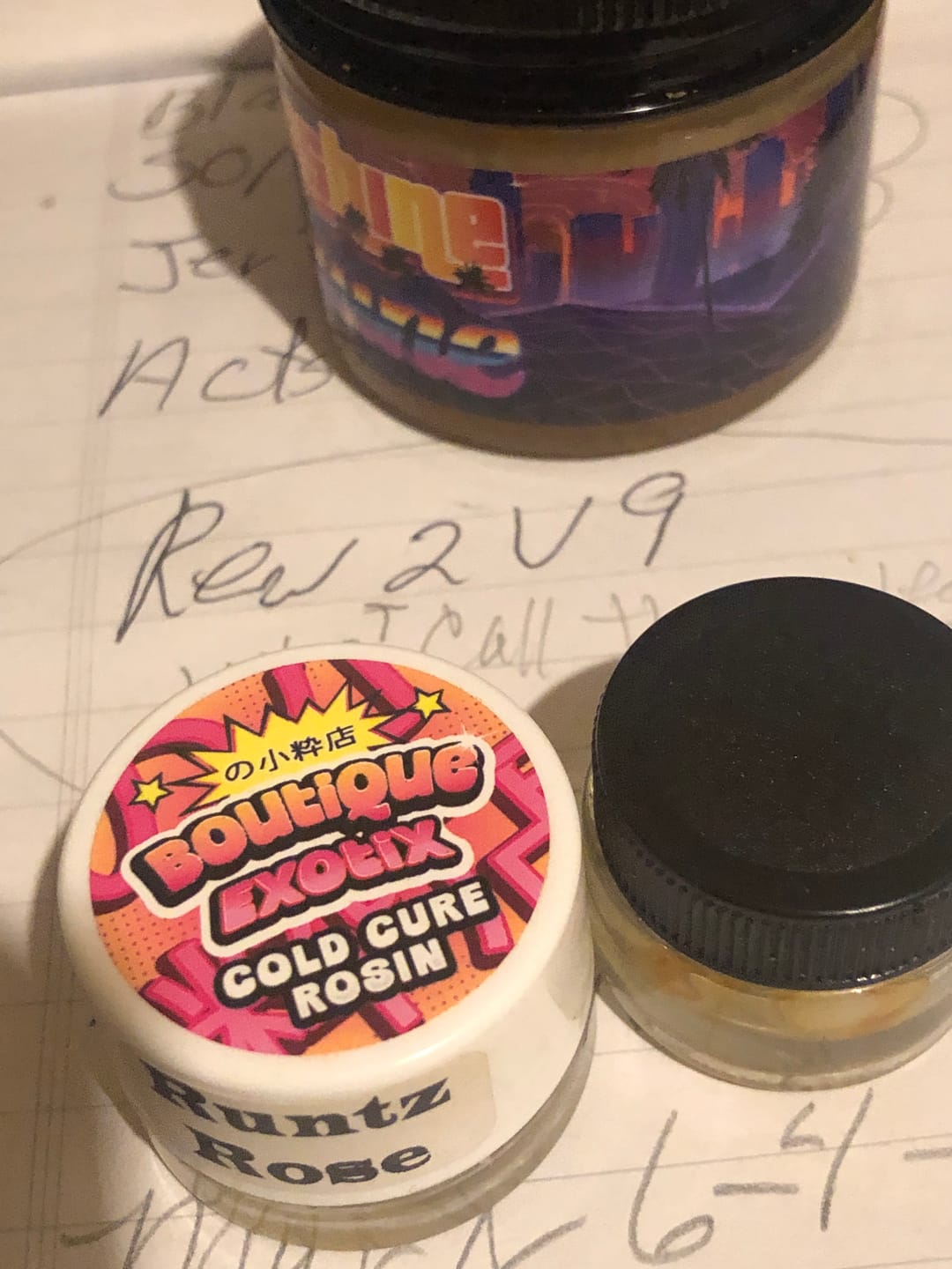 Customer photo review of Boutique Exotics - Cold Cure Rosin 1 Gram