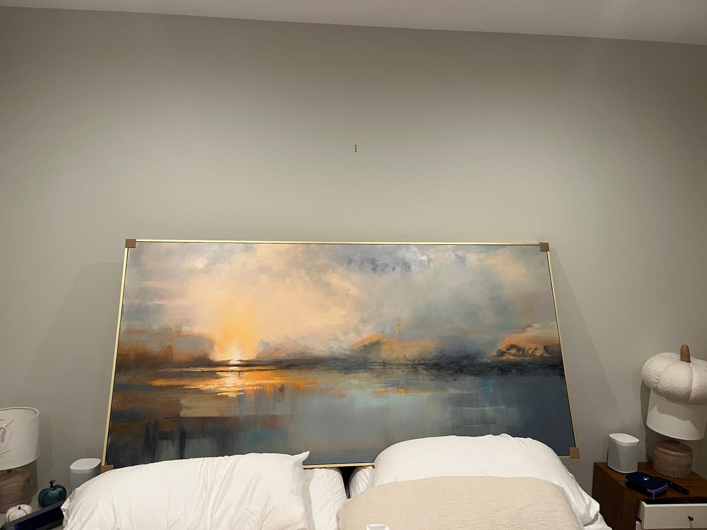 Customer photo review of Abstract Painting Canvas #AP193