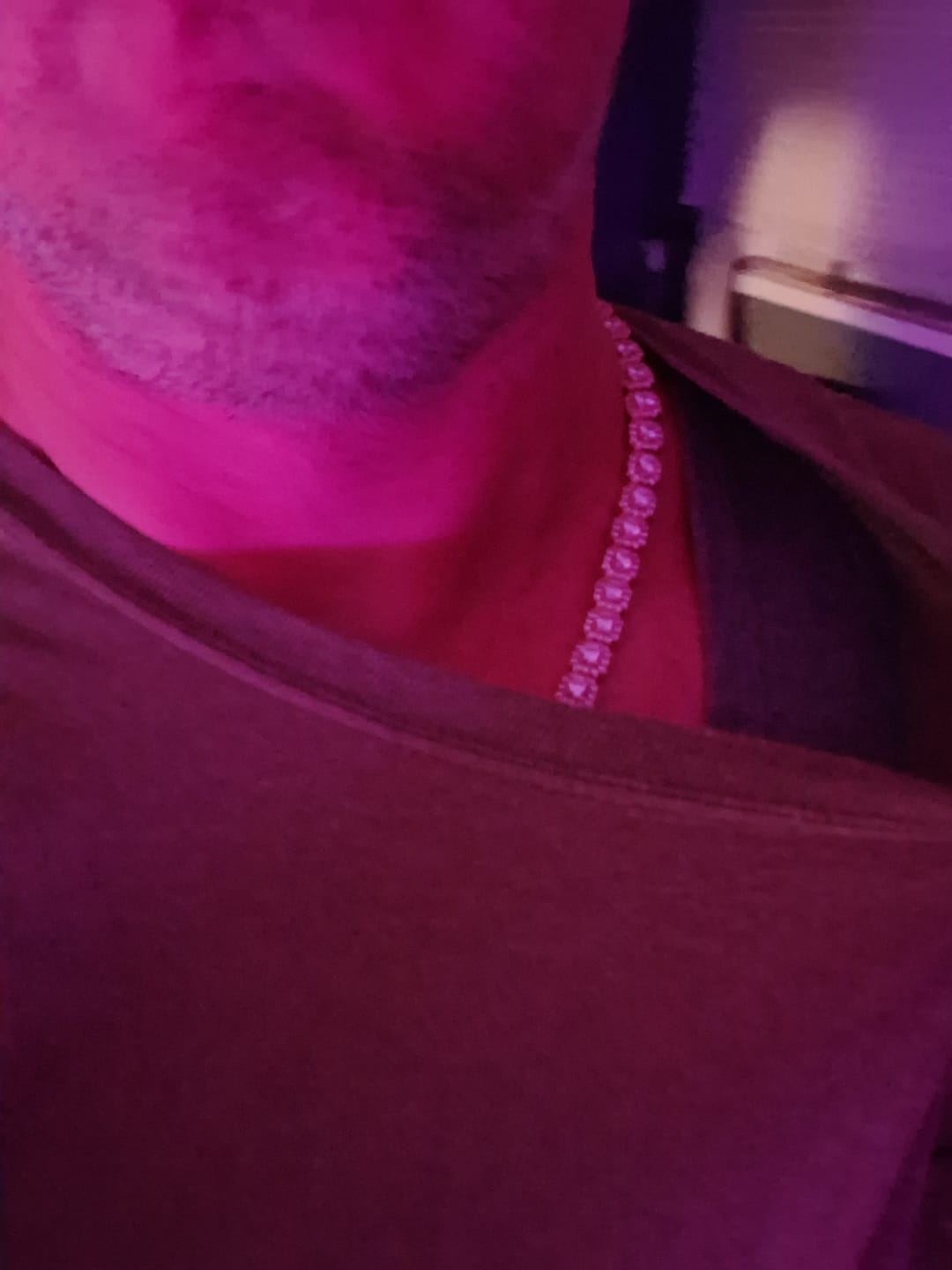 Customer photo review of 10MM CLUSTERED TENNIS CHAIN - GOLD PLATED
