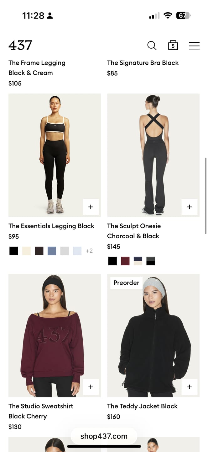 Customer photo review of The Leisure Pant Espresso