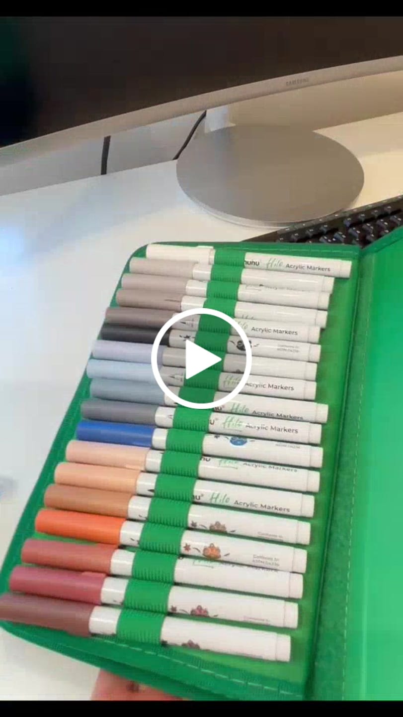 Customer video review of Ohuhu Hilo Series Direct-ink Acrylic Paint Markers