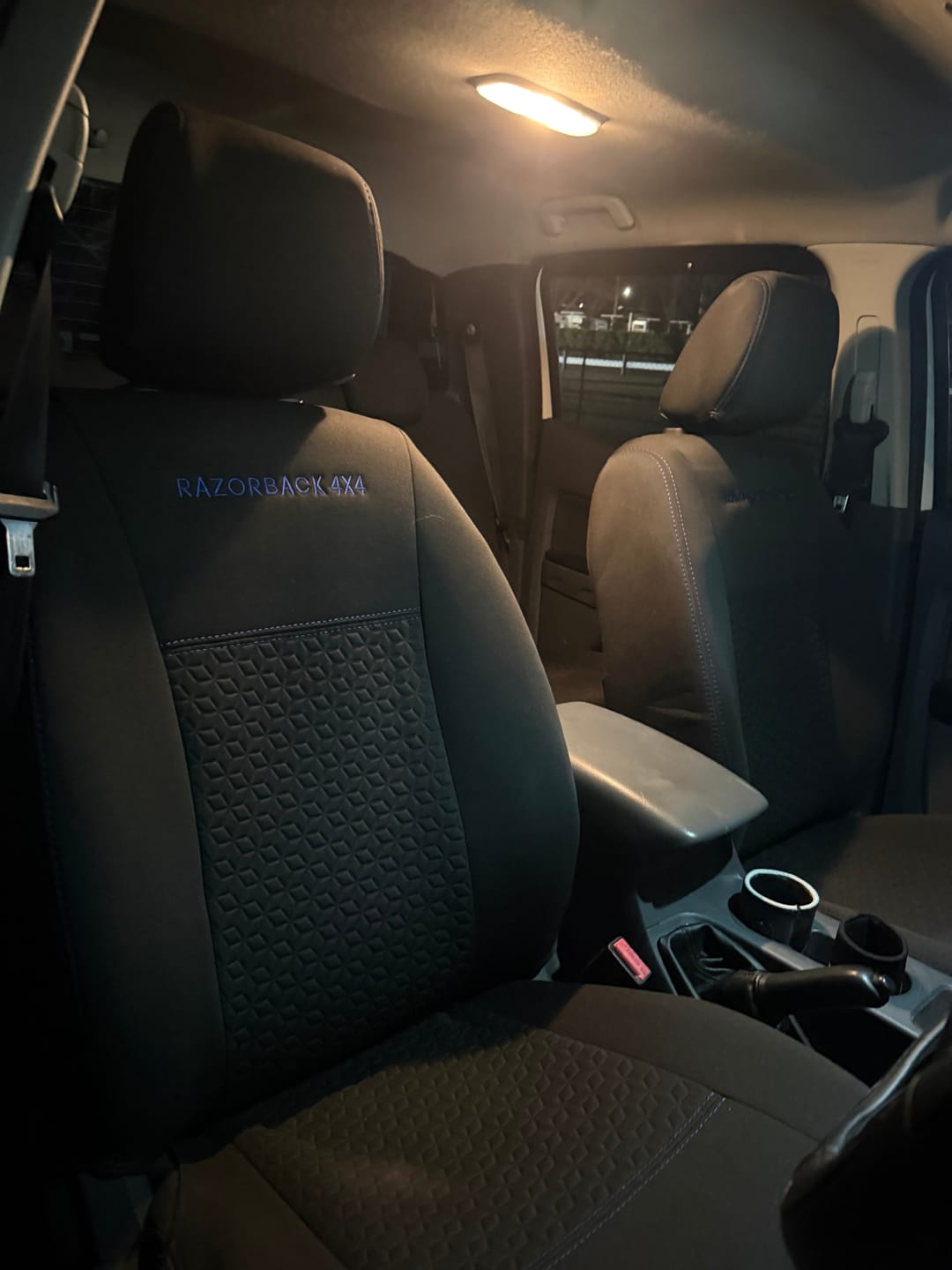 Customer photo review of Ford Ranger PX II & PX III - GP6 Premium Neoprene 2x Front Seat Covers (Made to Order)
