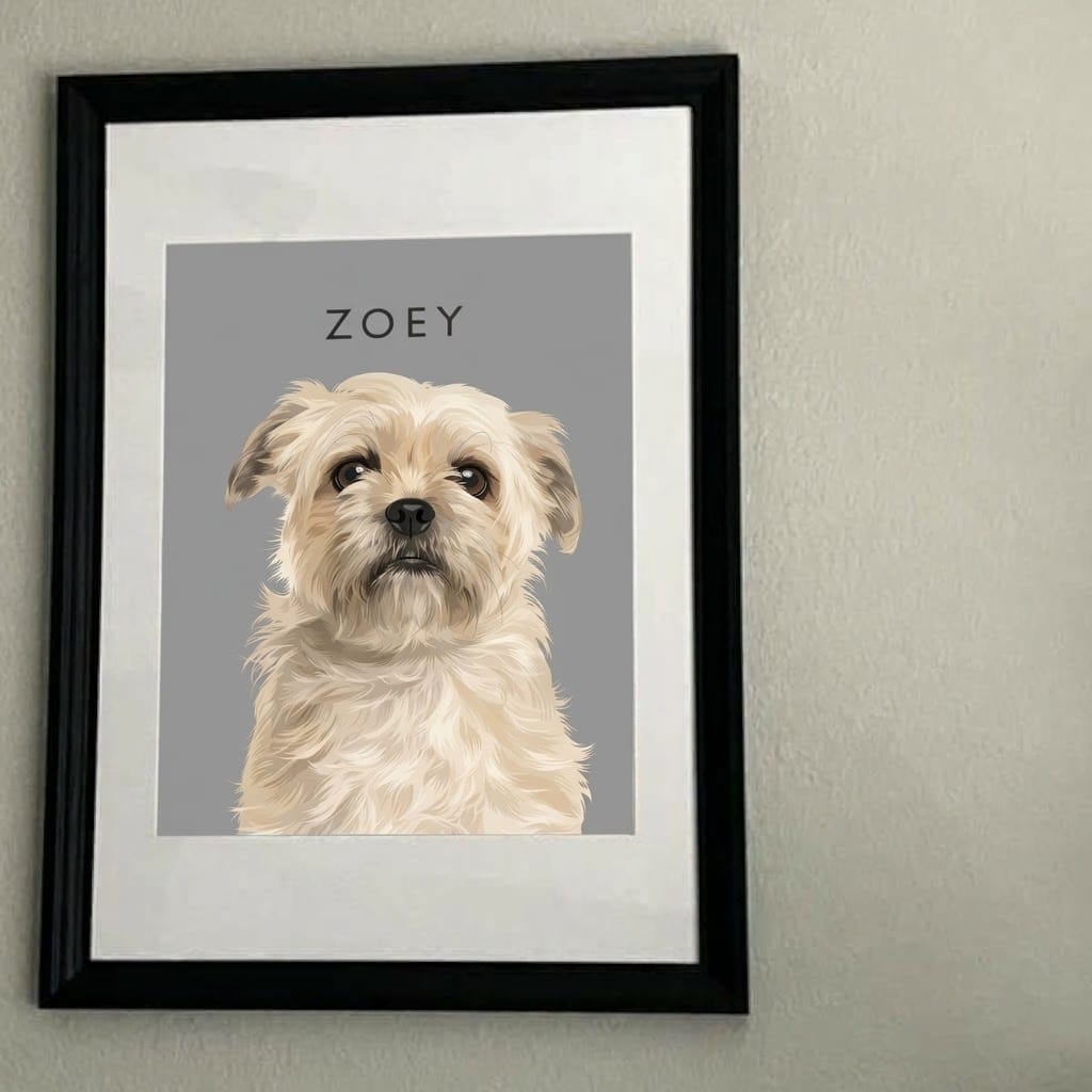 Customer photo review of Custom Pet Portrait