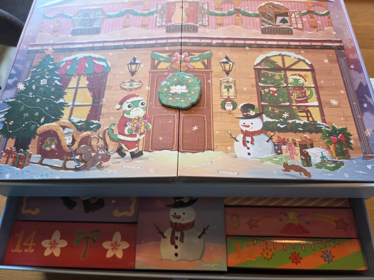 Customer photo review of Ohuhu Christmas Advent Calendar 2026, 24 Days Countdown Gift Kit
