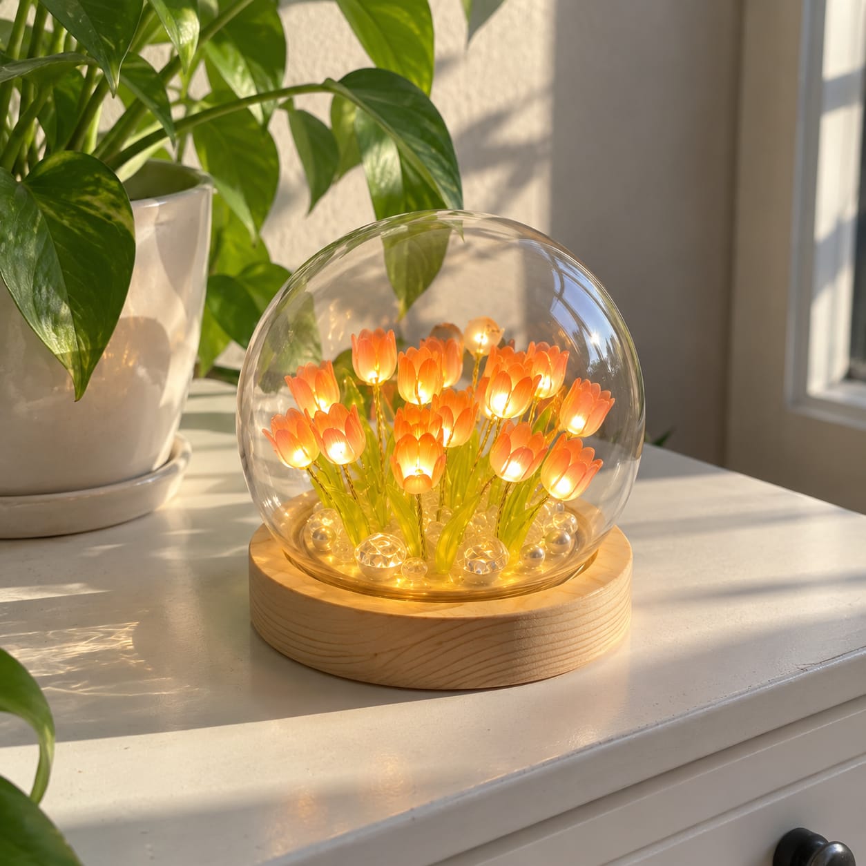 Customer photo review of Lámpara de Tulipanes Lumeria.
