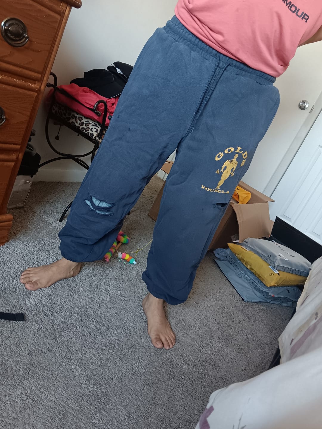 Customer photo review of 2054 - Gold's Iron Legacy Layered Joggers