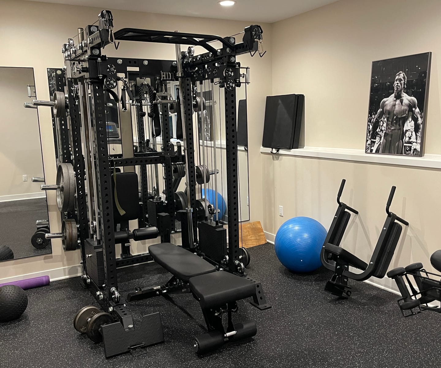 Customer photo review of HD1 Squat Rack Functional Trainer