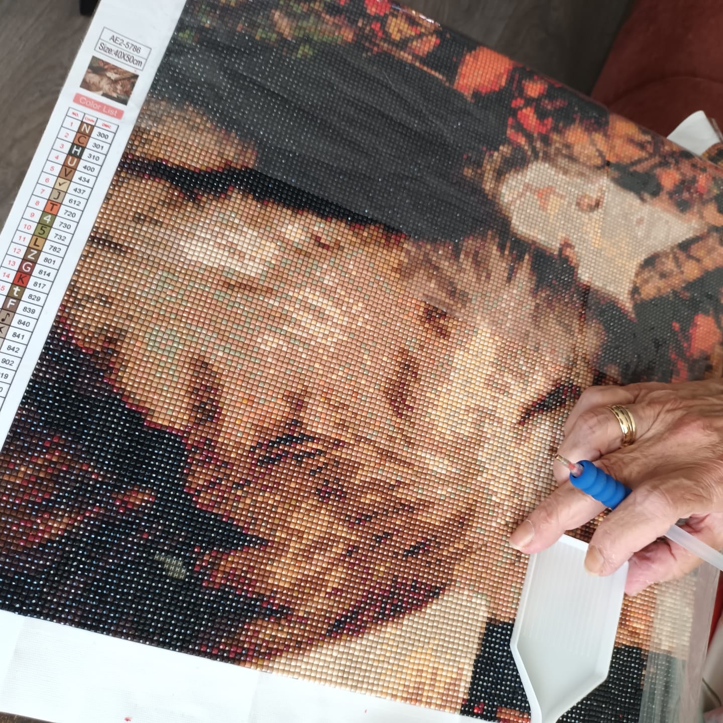 Customer photo review of Diamond painting - losse steentjes kleur 310