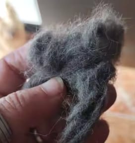 Customer photo review of Vondaal® Haarhandschoen