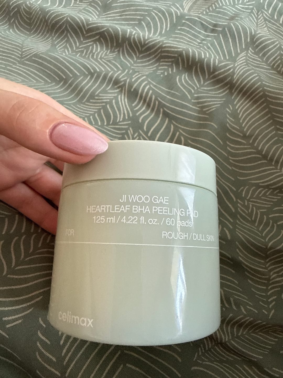 Customer photo review of Tonizējoši pīlinga spilventiņi ar BHA skābi Celimax Ji Woo Gae Heartleaf BHA Peeling Pad