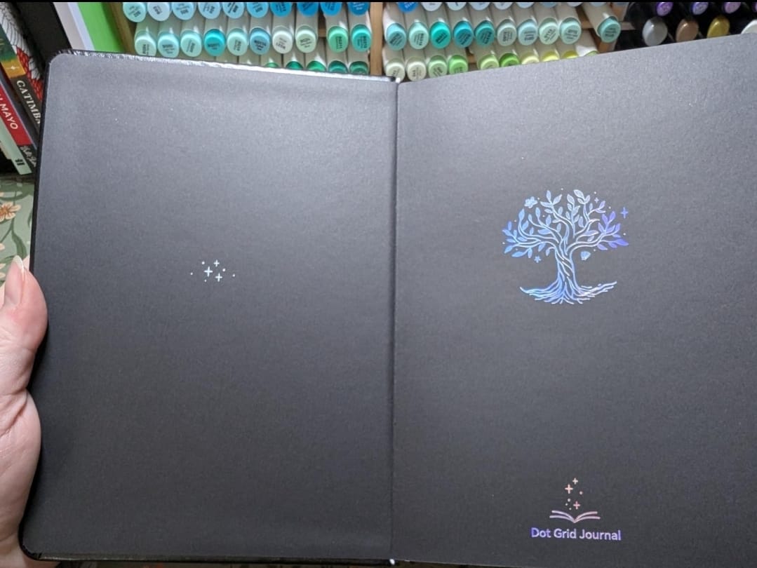 Customer photo review of Ohuhu Bleedproof Bullet Dotted Journal Notebook