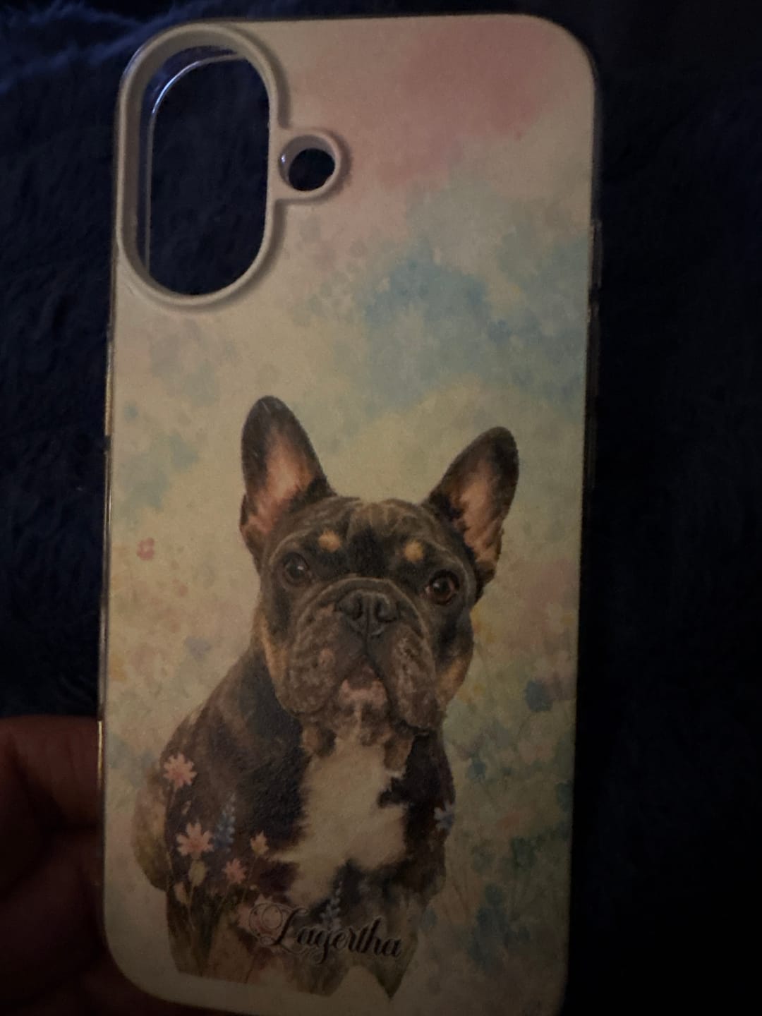 Customer photo review of Personalised Phone Case - Watercolour