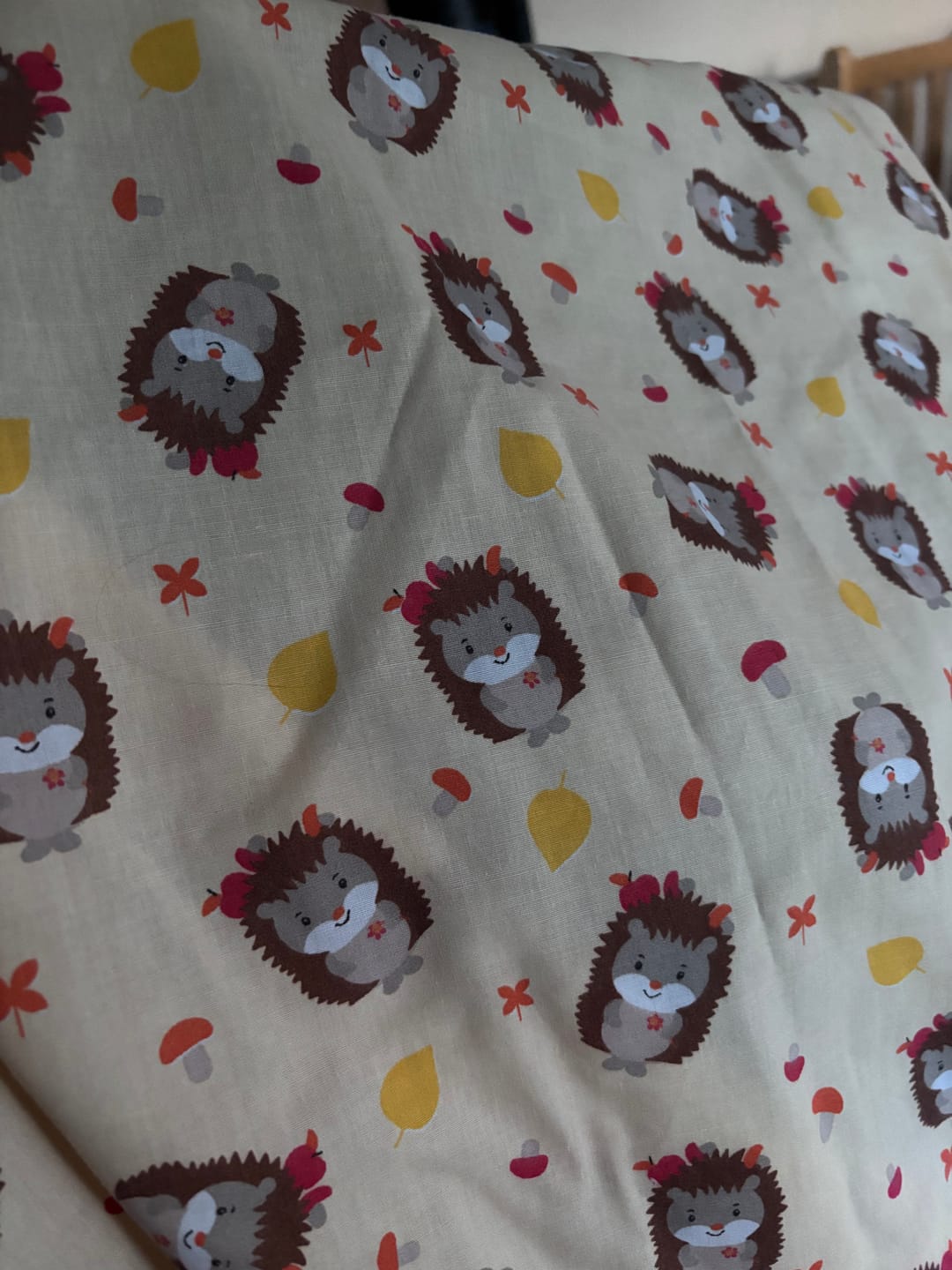 Customer photo review of Playful Hedgehogs Polycotton Fabric