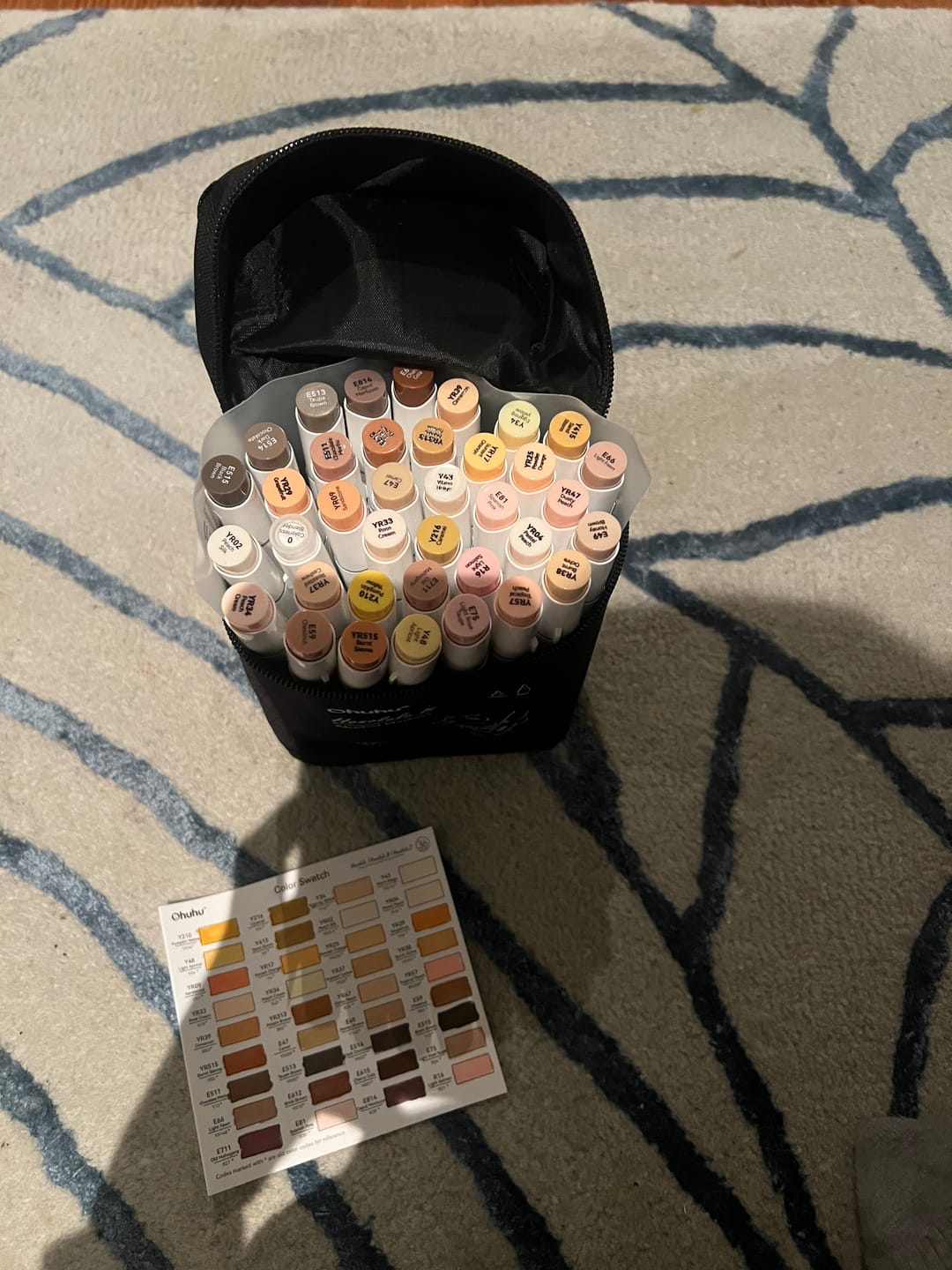 Customer photo review of Ohuhu Honolulu 36 Skin Tone Colors Dual Tips Portrait Alcohol Art Markers (New Color Codes)