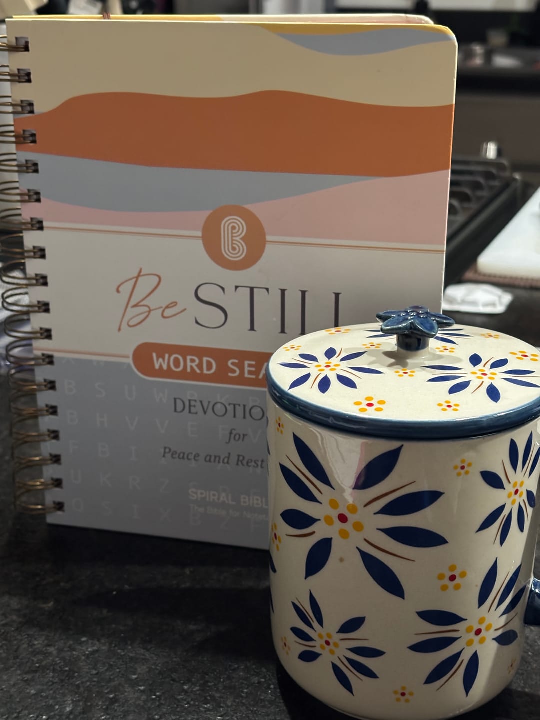 Customer photo review of Be Still: Word Search Devotional for Peace & Rest in God