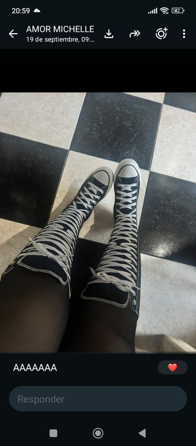 Customer photo review of Zapatillas Converse Chuck Taylor All Star Xx-Hi Bl Negro Blanco