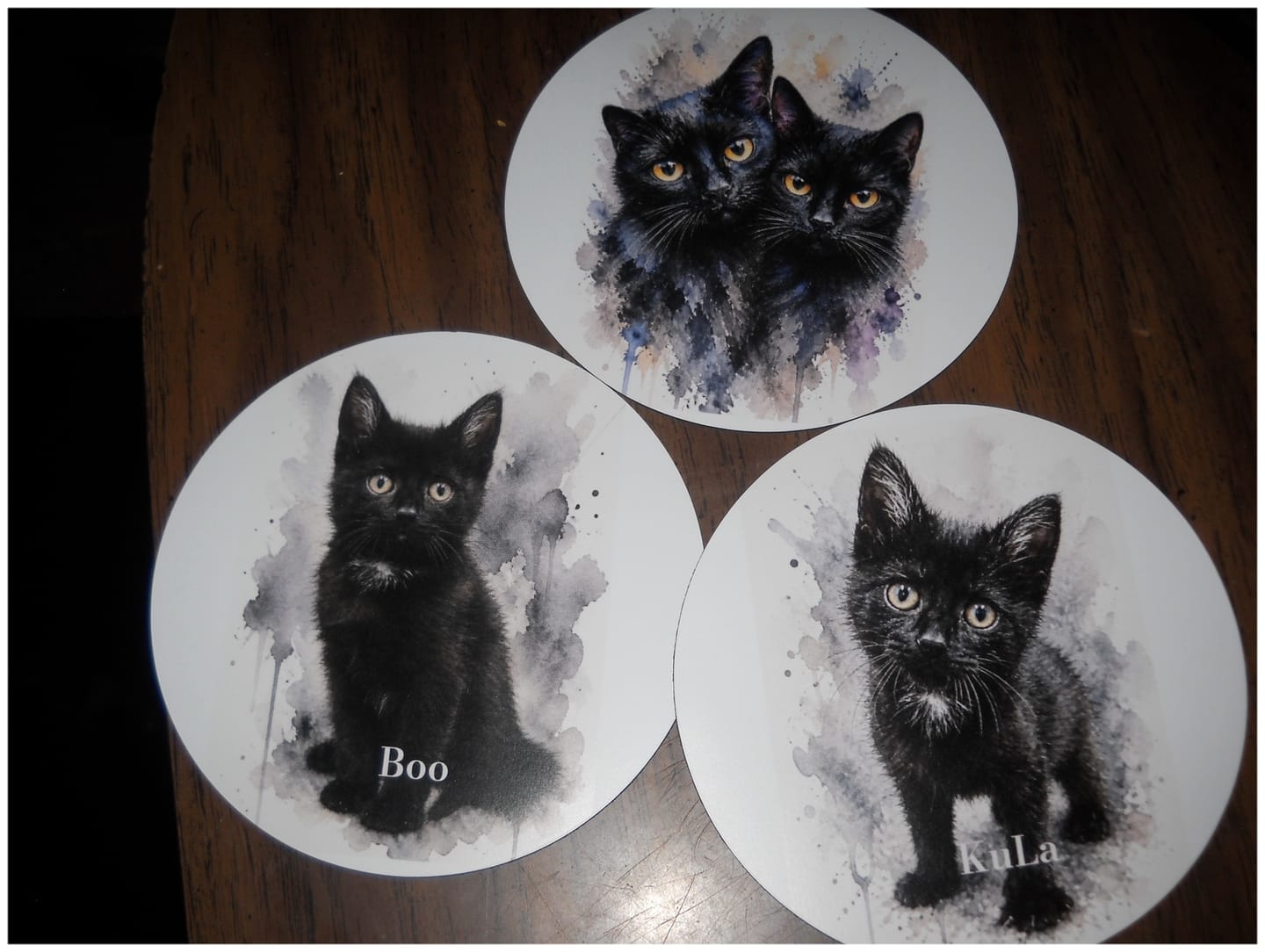 Customer photo review of Watercolor Realistic Portrait - Personalized Car Magnet