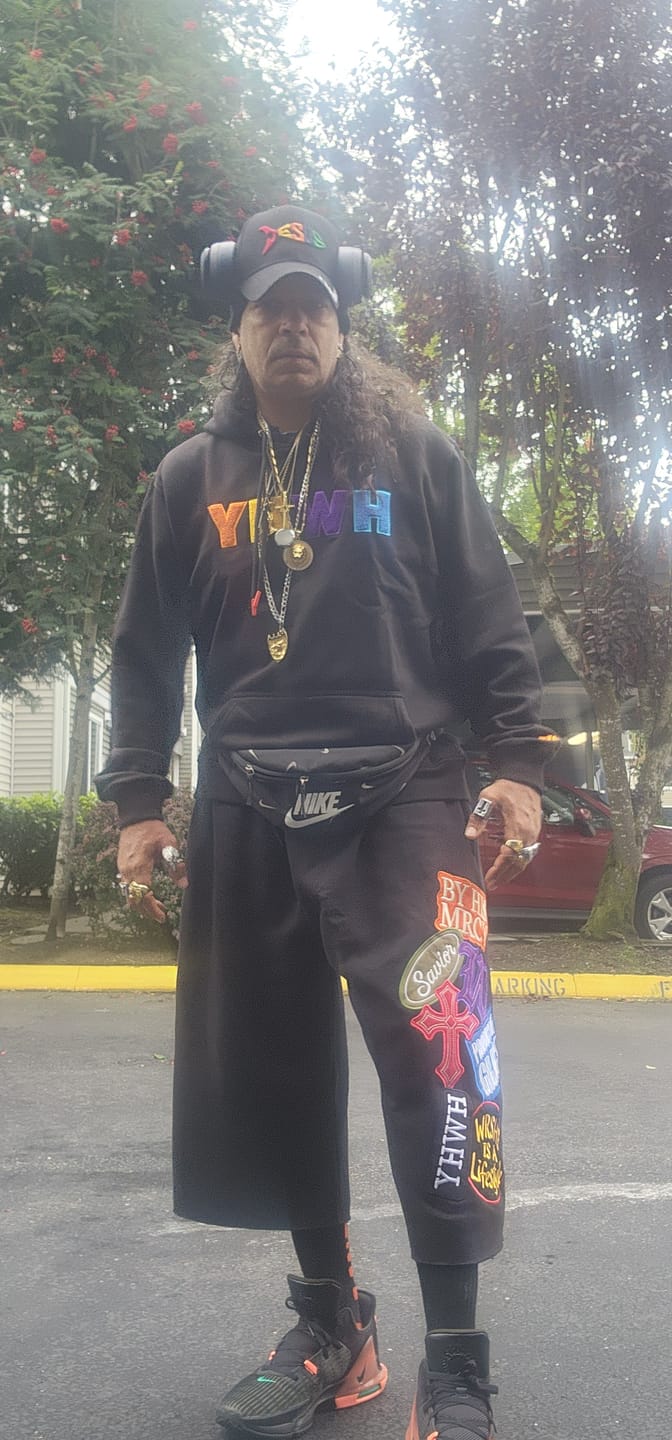 Customer photo review of YHWH Chenille Hoodie