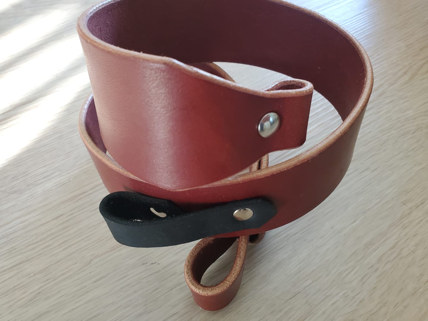 Customer photo review of English Bridle Rifle Sling - Chestnut
