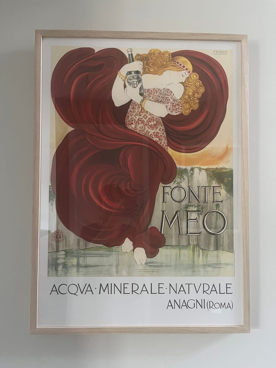 Customer photo review of The Ocean is Calling | Vintage Wall Art Print