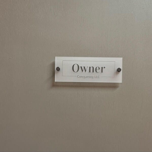 Customer photo review of Office Door Name Plate