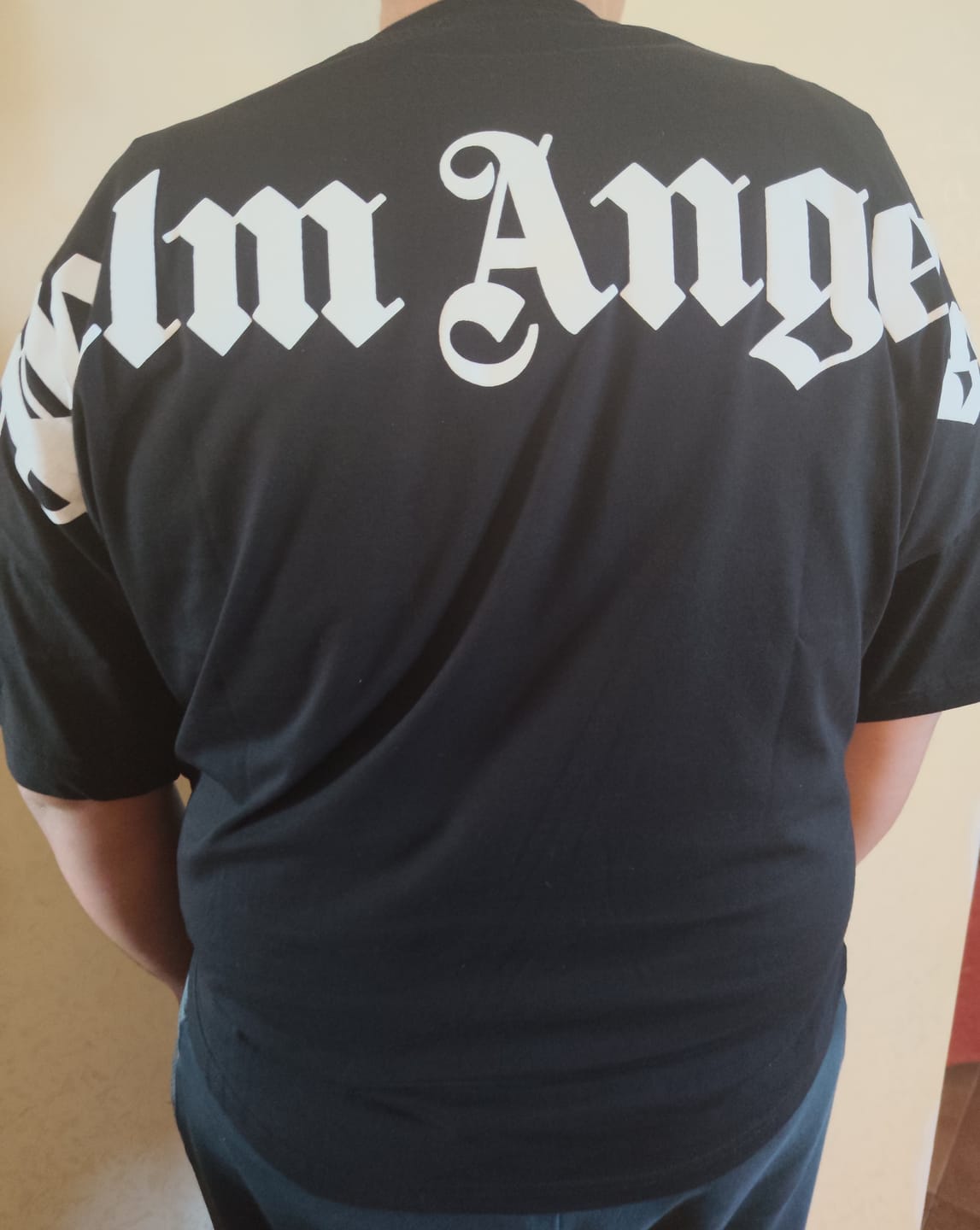 Customer photo review of T-shirt oversized Palm Angels