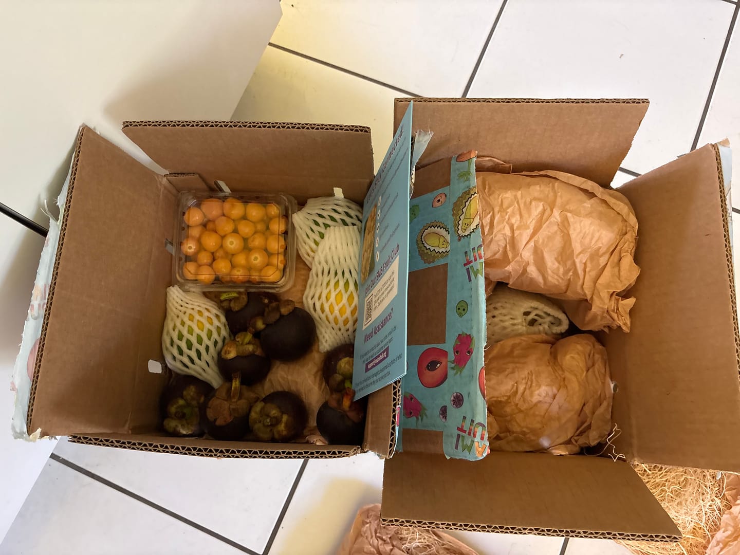 Customer photo review of Build Your Own Tropical Fruit Box