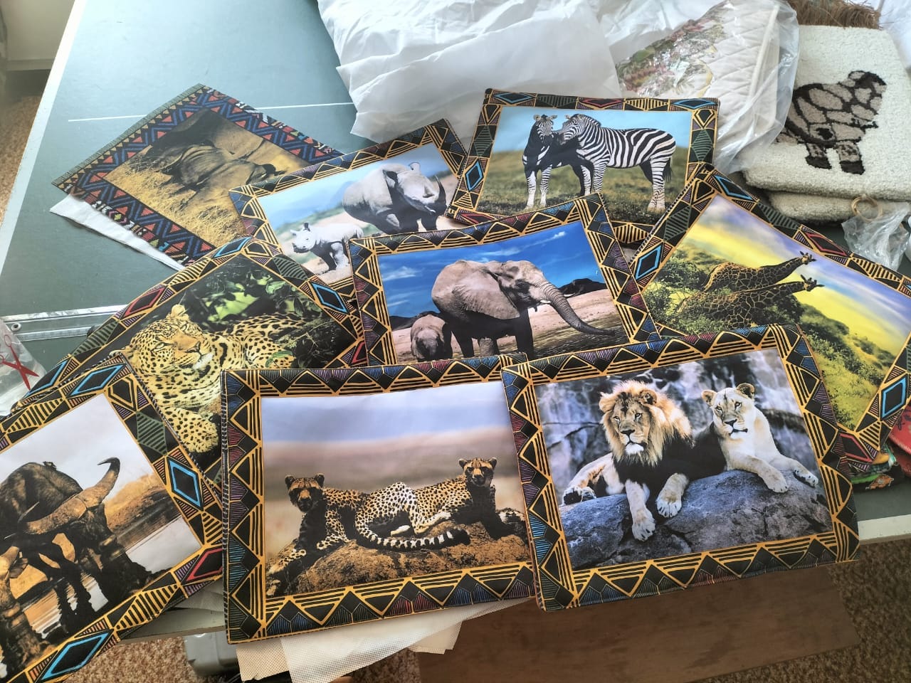 Customer photo review of Place Mats South Africa Safari