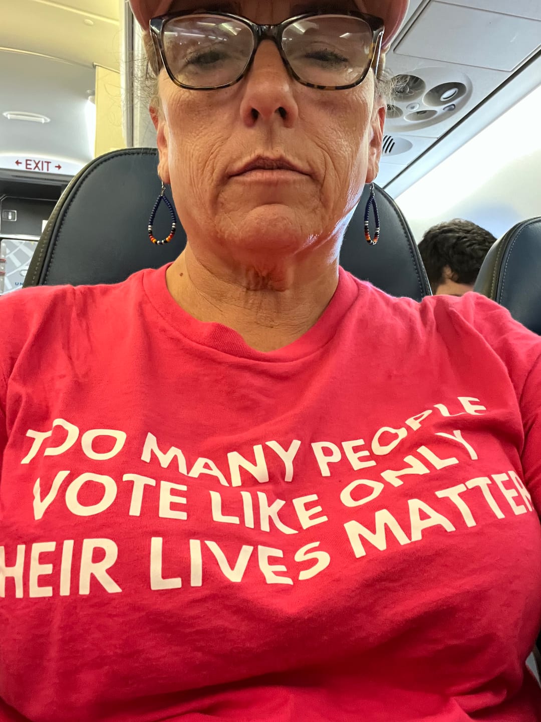 Customer photo review of Vote Like Only Their Lives Matter Unisex T-shirt