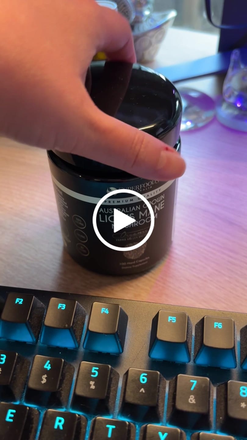 Customer video review of Australian Grown Lion's Mane Capsules