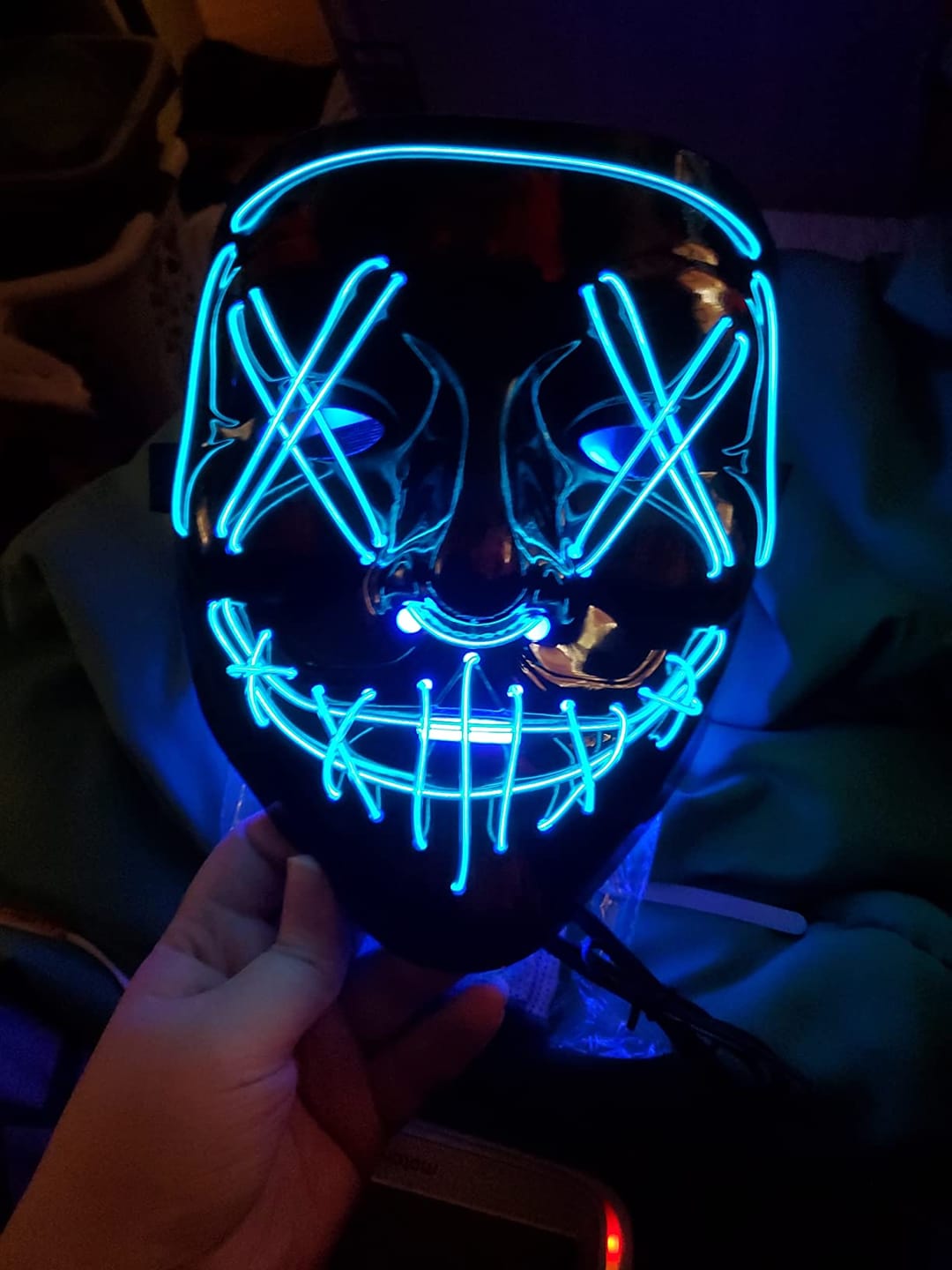 Customer photo review of Halloween Led Mask by Shevra Ventures™