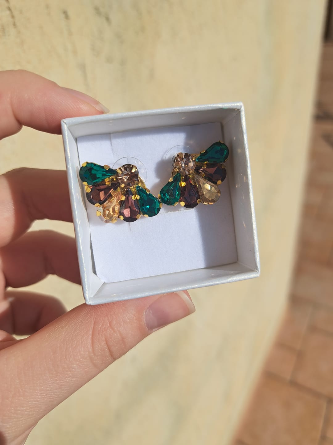 Customer photo review of Ventagli -  Autunno (Orecchini in Acciaio Inossidabile)