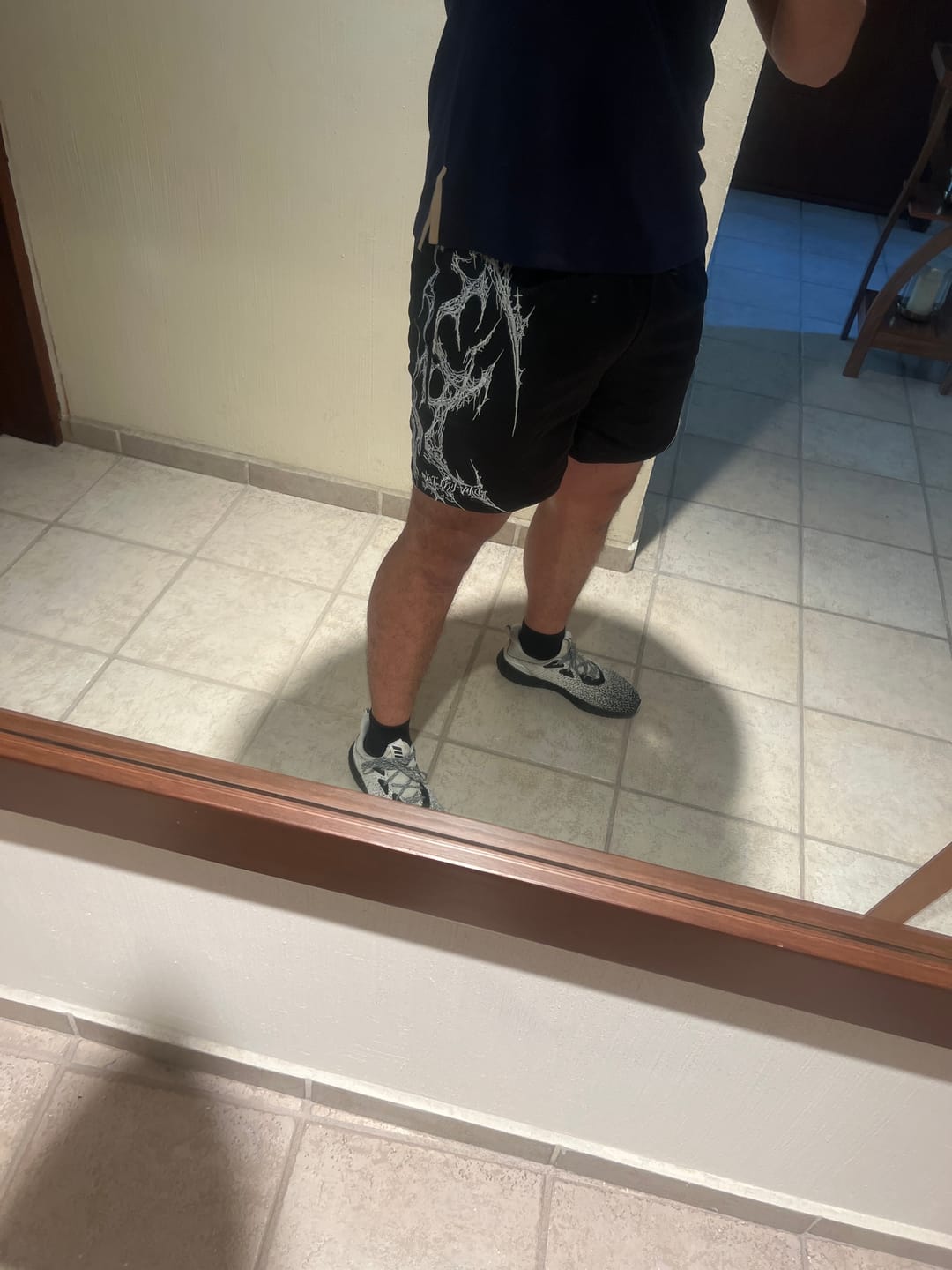 Customer photo review of ECLIPSE EMBROIDERY BODYBUILDING MESH SHORTS (AUG)
