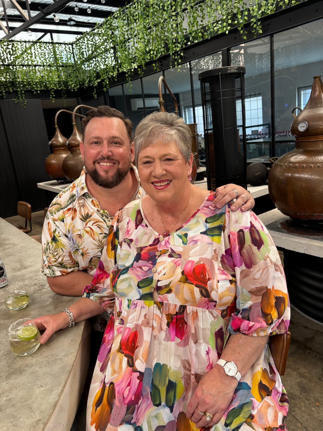 Customer photo review of Simona Midi Dress in Pink Multi