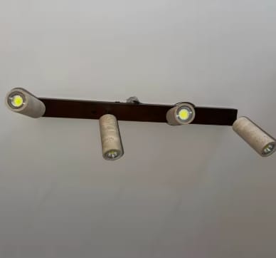 Customer photo review of Plafo | Travertine Ceilling Light