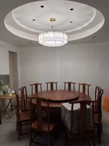 Customer photo review of Sculptural Alabaster Chandelier | Aurevia