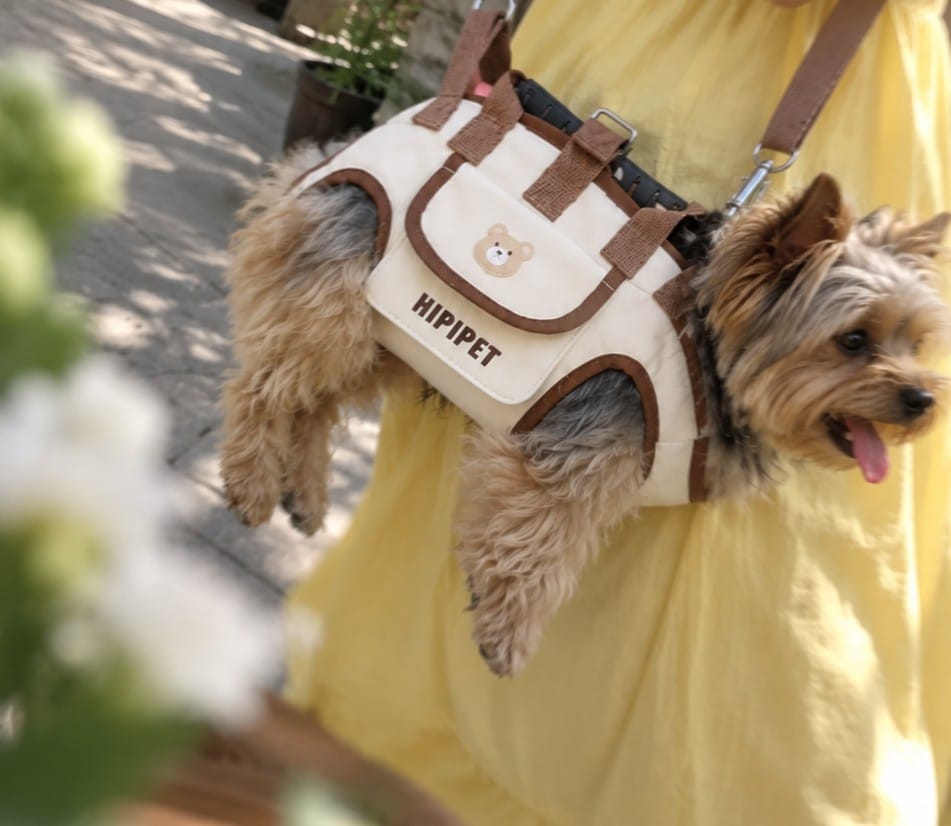 Customer photo review of Arnés de Transporte para Perros Pequeños